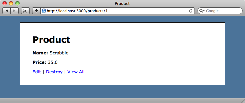 The redirected products page.