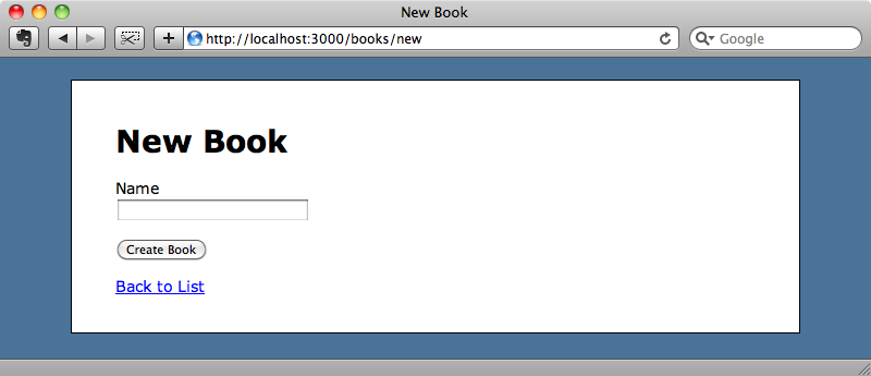 Our simple book store application.