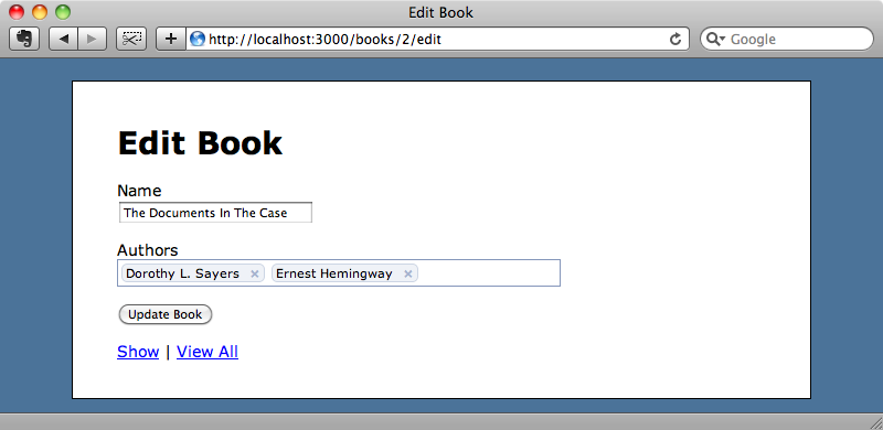 The autocomplete textfield using the Facebook theme.